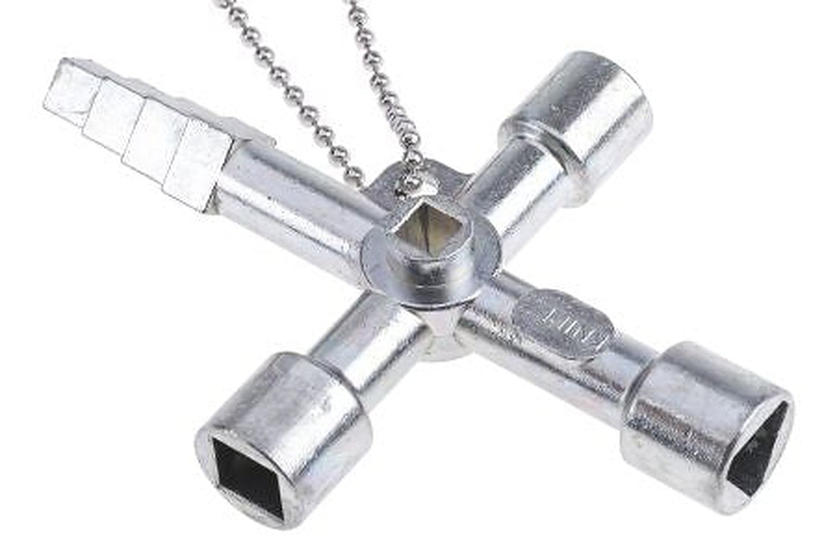 Knipex Die Cast Zinc 4-way Control Cabinet Key