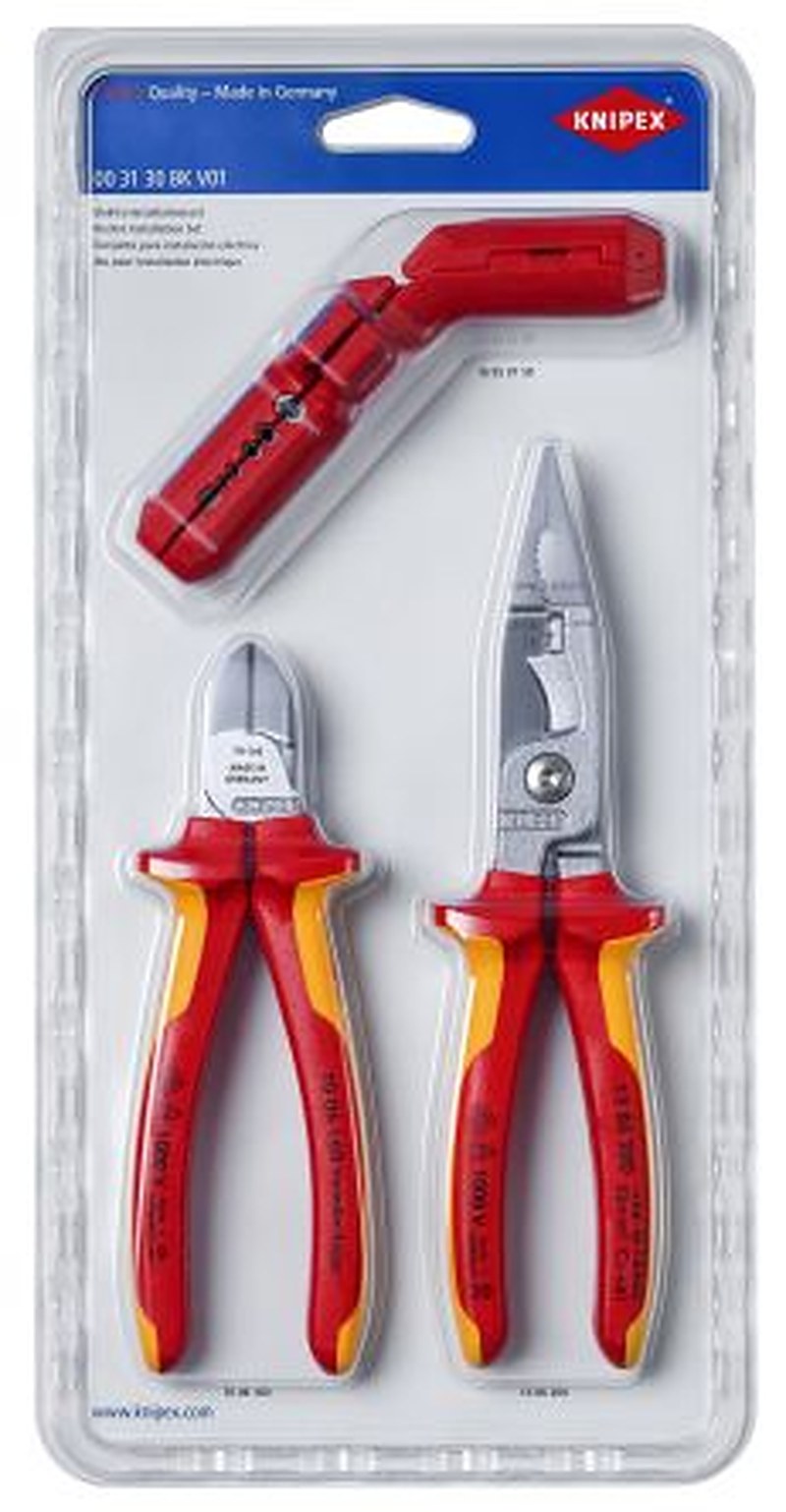 Knipex 3 Piece Electrician Tool Kit Tool Kit