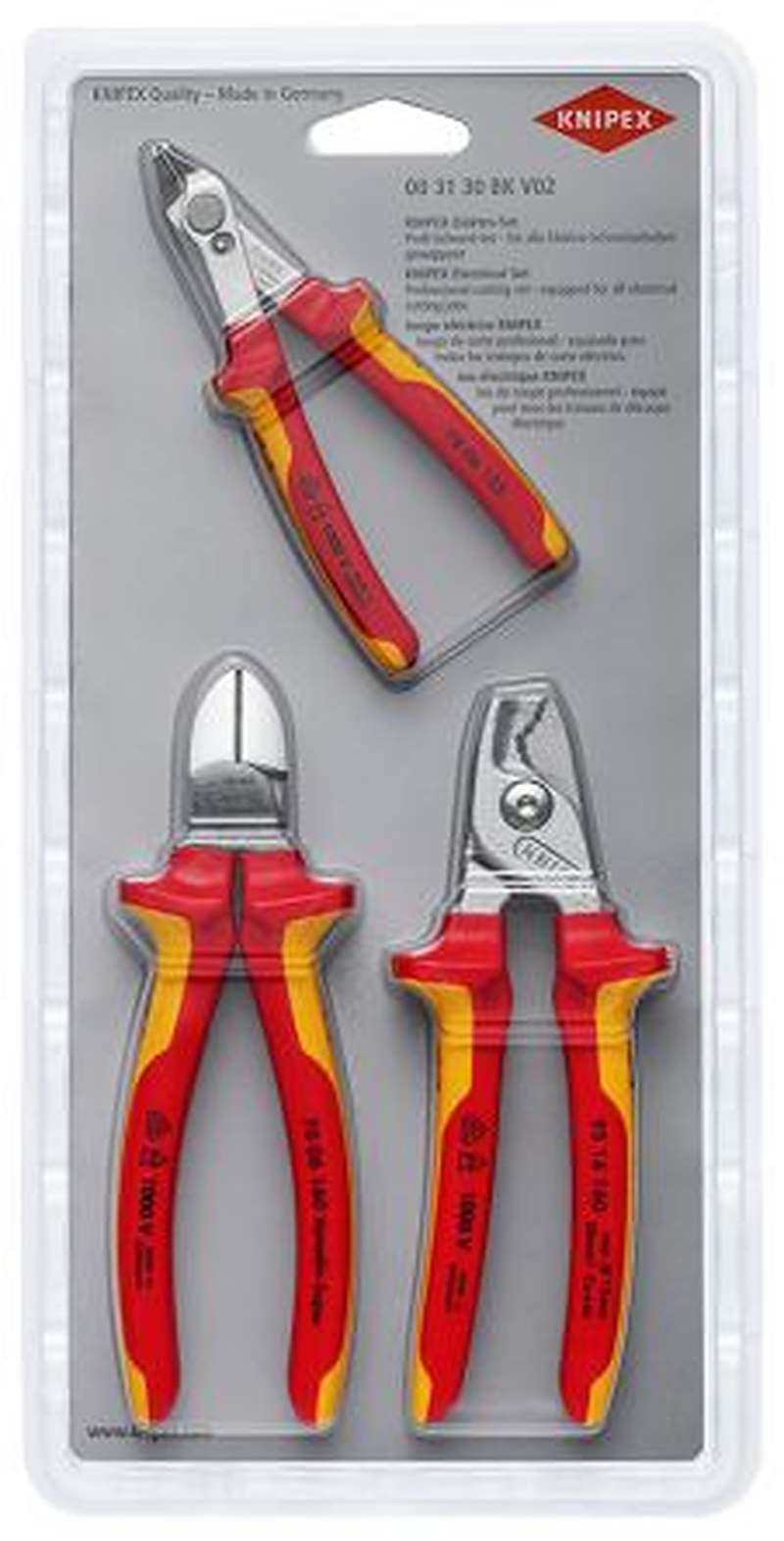 Knipex Knipex Without Bevel Plier Set