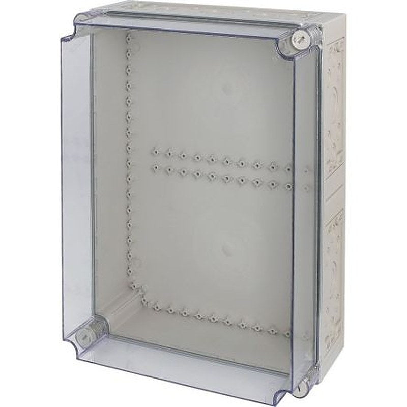 Eaton 1891 Series Grey Polycarbonate General Purpose Enclosure, IP65, IK10 500 mm, 225 mm, 375 mm