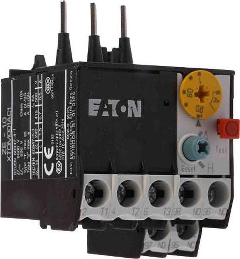Eaton, ZE Overload Relay 1 NO/1 NC, 0.6A, 1 A F.L.C, 1A Contact Rating, 6 W, 600V ac