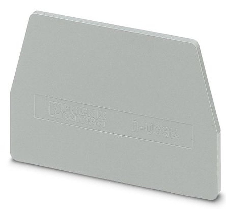 Phoenix Contact D-UGSK Series End Cover for Use with DIN Rail Terminal Blocks