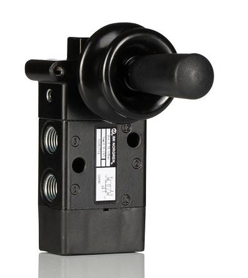 Norgren Lever Pneumatic Manual Control Valve 03 Series, G G 1/4, III B