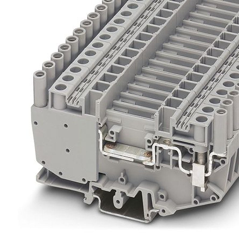 Phoenix Contact 0311142 URTKD/SP Series Feed Through Terminal Block Grey, 6mm², 1-Level, Screw