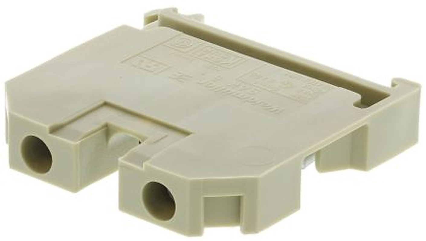 Weidmüller 0380560000 SAK 6/35 PA Series Feed Through Terminal Block Yellow, Beige, 6mm², 1-Level, Solder, IECEx, ATEX