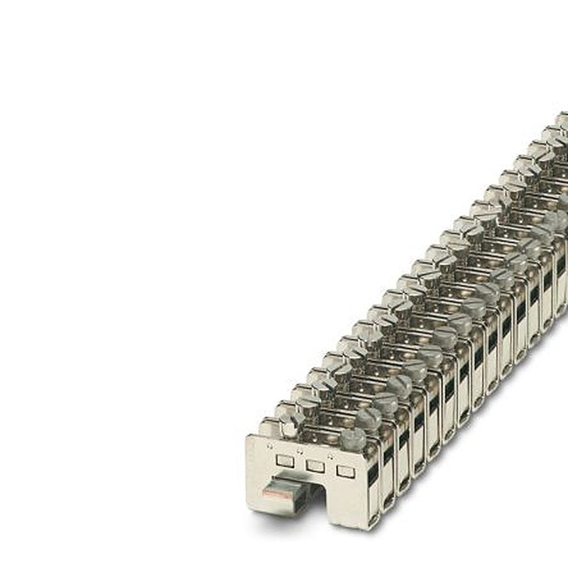 Phoenix Contact 0401023 EK135 Series Terminal Block Silver, 25mm², 1-Level, Screw