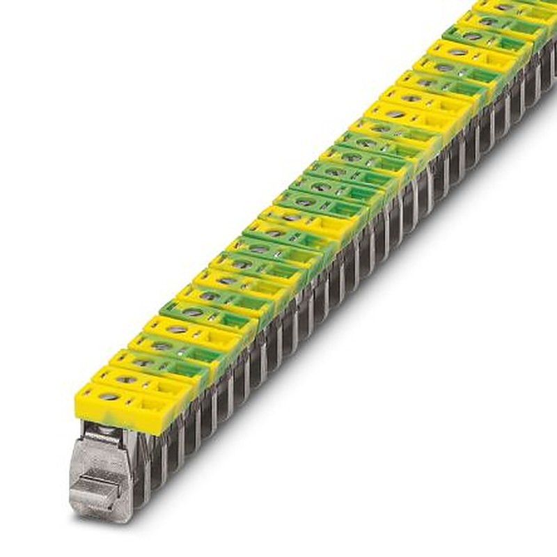 Phoenix Contact AKG Series Terminal Block, 1-Way, 14AWG, 6 AWG Wire, 76A Screw