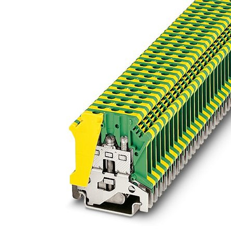 Phoenix Contact 0441012 USLKG 4 Series Earth Terminal Block Green, Yellow, 4mm², 1-Level, Screw