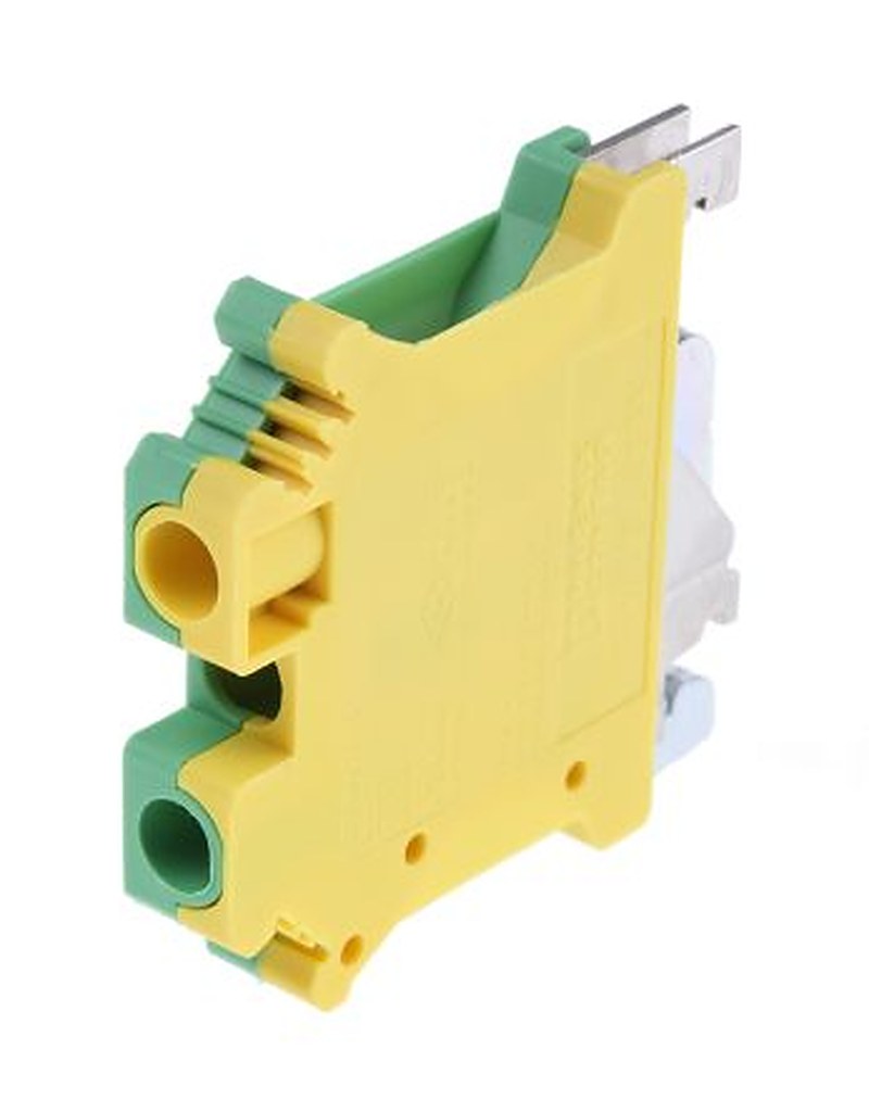 Phoenix Contact 2-Way USLKG 6 N Earth Terminal Block, 10mm², 24AWG, 8 AWG Wire, Screw, Polyamide Housing, ATEX