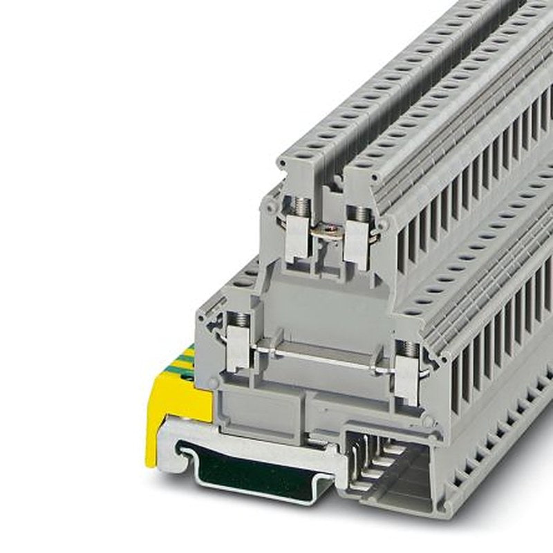 Phoenix Contact 0461018 SLKK 5 Series Double Level Terminal Block Grey, 0.2mm², 4 mm², 2-Level, Screw