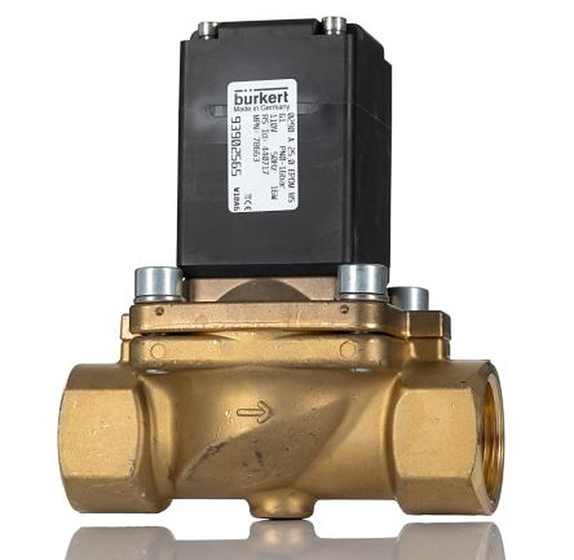 Burkert Solenoid Valve 078663, 2 Port, NC, 110V ac
