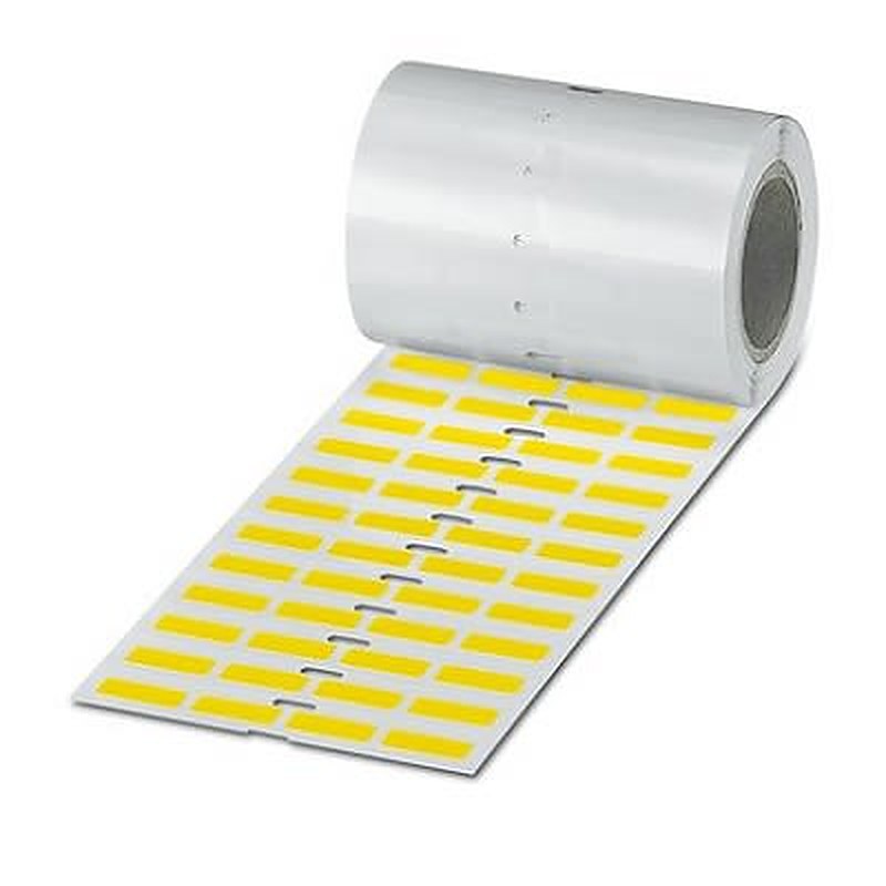 Phoenix Contact Yellow Label Roll, 20 mm Width, 2500 Per Roll Qty, 8 mm