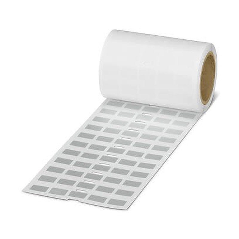 Phoenix Contact Silver Silver Print Label Roll, 15 mm Width, 2500 Per Roll Qty, 9 mm