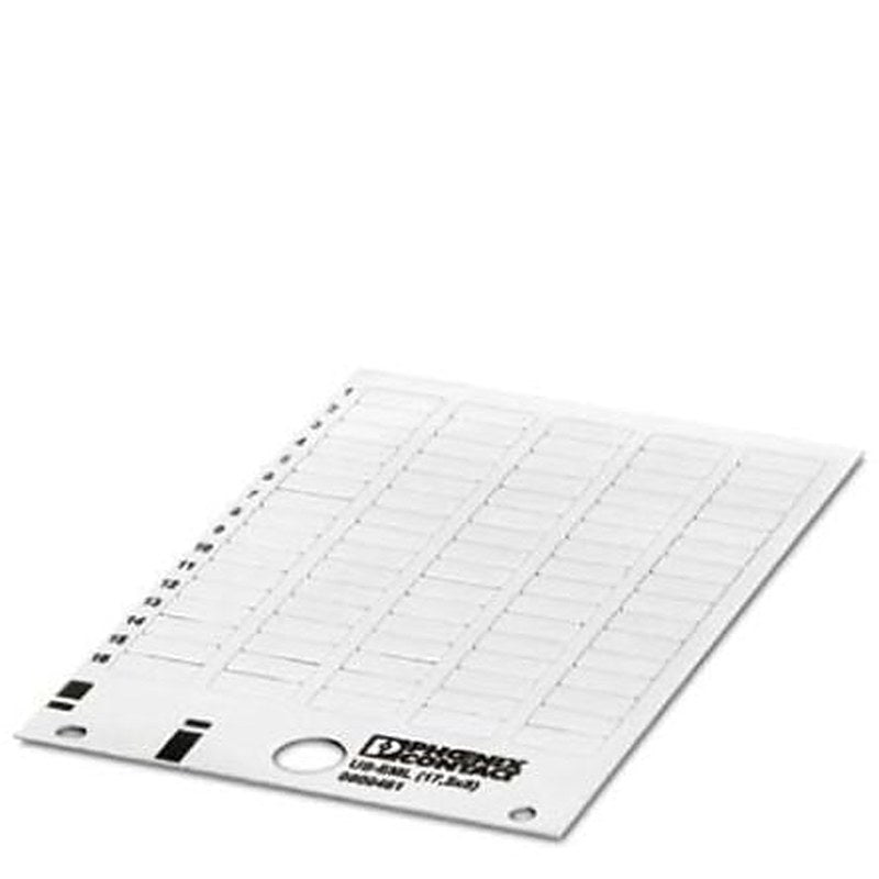 Phoenix Contact Panel Marker, 8 mm Length 0800461 White