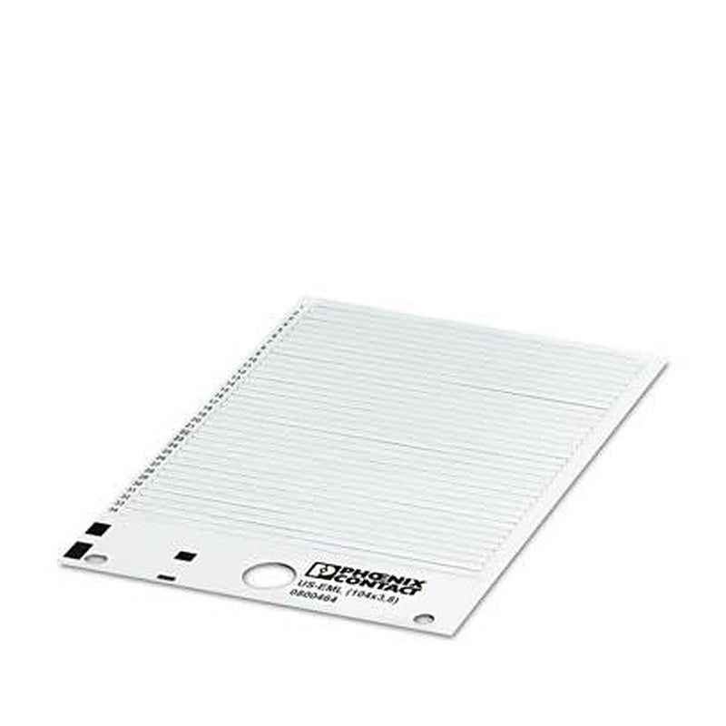 Phoenix Contact White on White Cable Labels, 3.8 mm Length, 104 mm Width, 3.8 mm Label Length, 104 mm Label Width