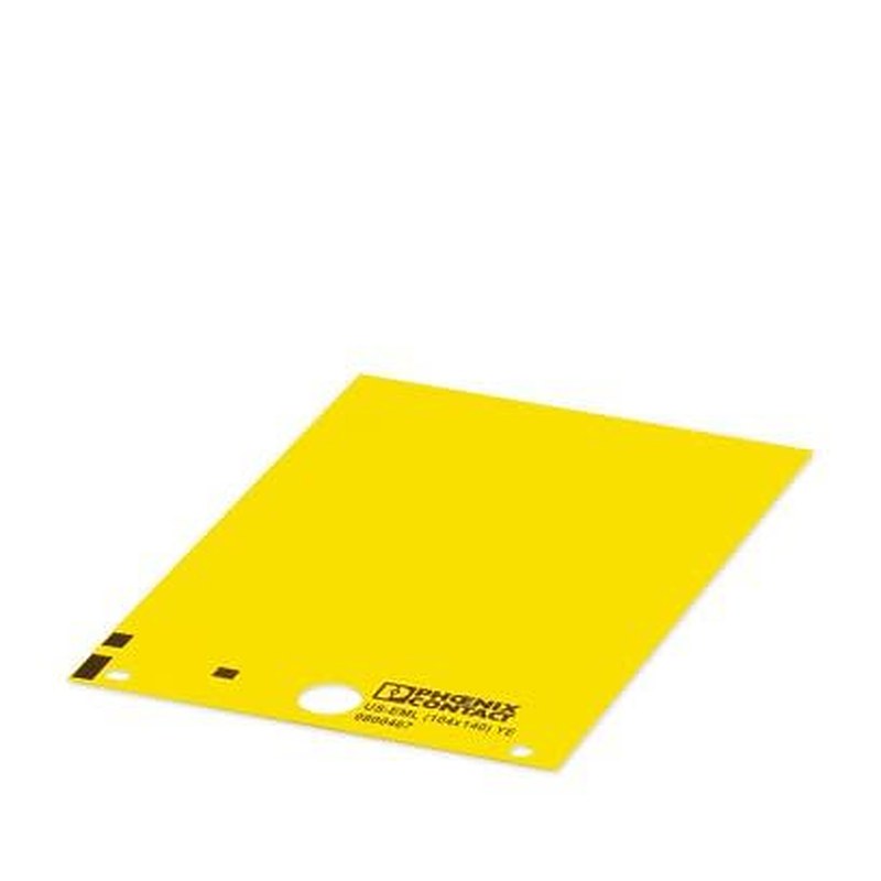 Phoenix Contact Yellow on Yellow Cable Labels, 140 mm Length, 104 mm Width, 140 mm Label Length, 104 mm Label Width