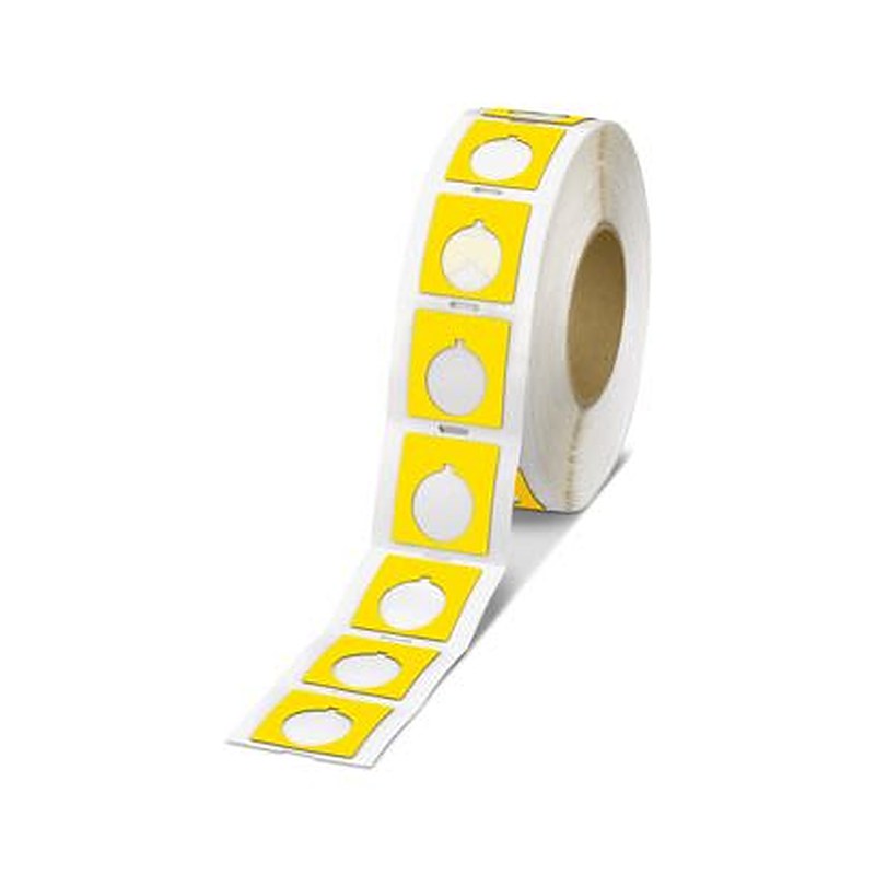Phoenix Contact Yellow Label Roll, 46 mm Width, 500 Per Roll Qty, 46 mm