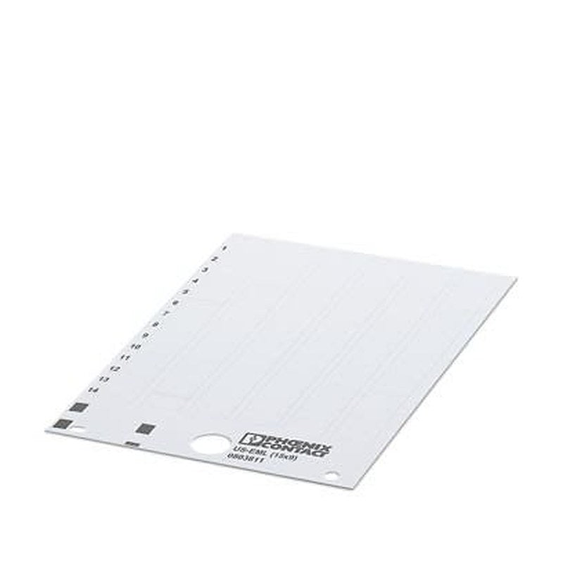 Phoenix Contact, US-EML Polyester Terminal Marker for use with BLUEMARK ID, BLUEMARK ID COLOR, THERMOMARK CARD,
