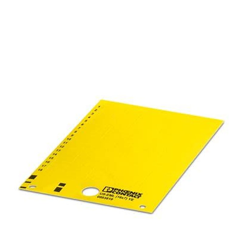 Phoenix Contact, US-EML Polyester Terminal Marker for use with THERMOMARK CARD, THERMOMARK PRIME, BLUEMARK ID COLOR,
