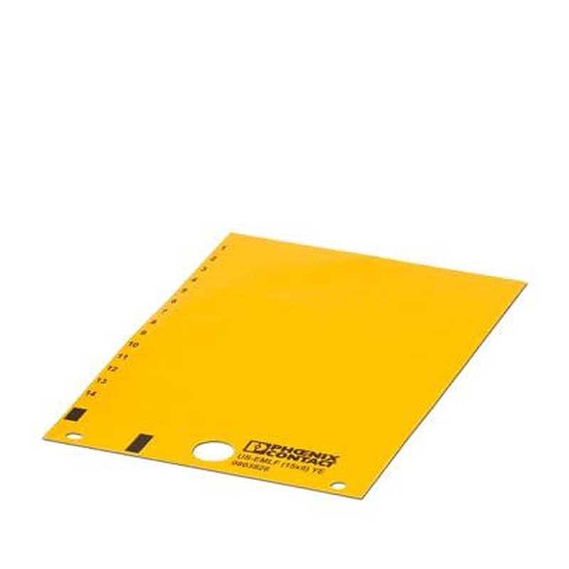 Phoenix Contact, USEML Polyvinyl Chloride Label Card for use with Devices In The Control Cabinet