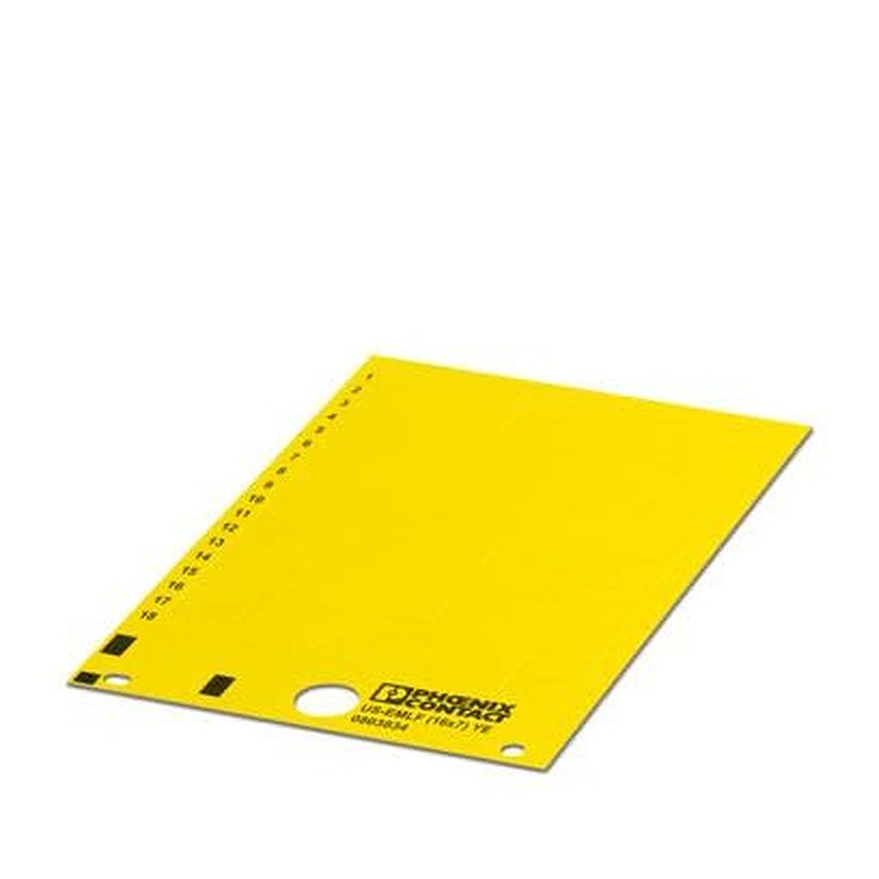 Phoenix Contact, US-EMLF Polyvinyl Chloride Marker Card for use with BLUEMARK ID COLOR, THERMOMARK CARD, THERMOMARK
