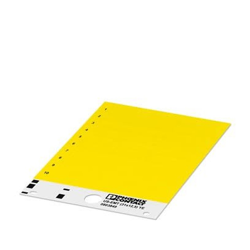 Phoenix Contact, US-EMT Polyester Terminal Marker for use with THERMOMARK CARD, THERMOMARK PRIME