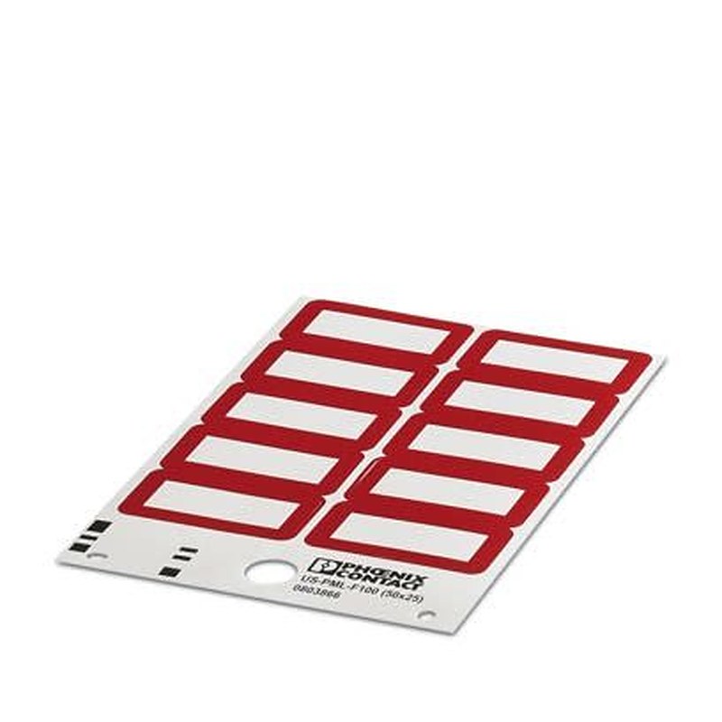 Phoenix Contact, US-PML Polyvinyl Chloride Terminal Marker for use with THERMOMARK PRIME, BLUEMARK ID, BLUEMARK ID