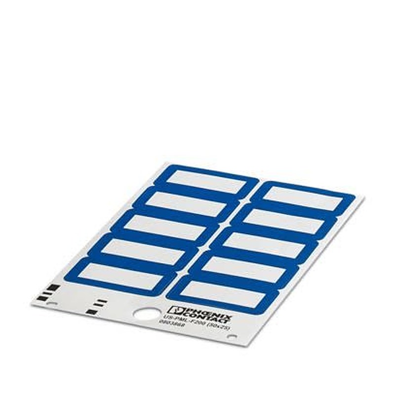 Phoenix Contact, US-PML Polyvinyl Chloride Terminal Marker for use with THERMOMARK CARD, THERMOMARK PRIME, BLUEMARK ID,