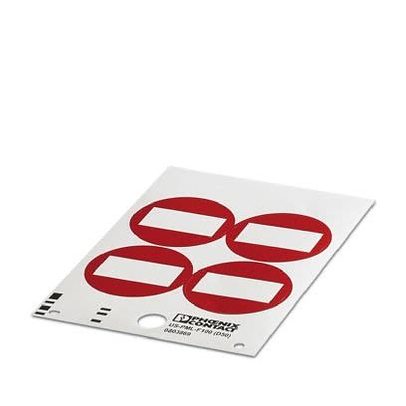 Phoenix Contact, US-PML Polyvinyl Chloride Terminal Marker for use with THERMOMARK PRIME, THERMOMARK CARD, BLUEMARK ID