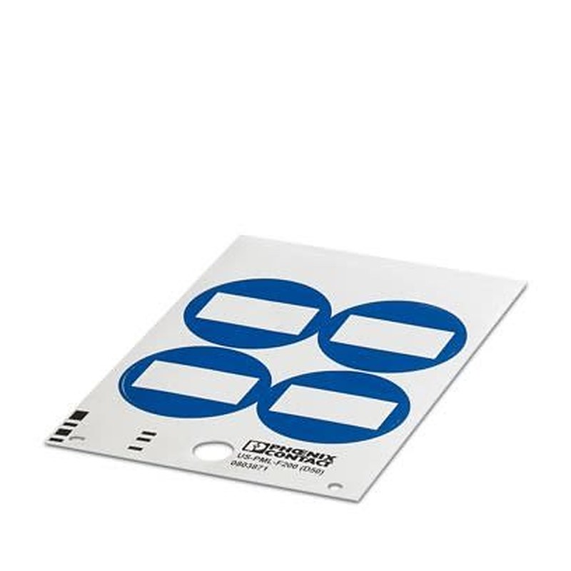 Phoenix Contact, US-PML Polyvinyl Chloride Terminal Marker for use with THERMOMARK CARD, BLUEMARK ID COLOR, BLUEMARK ID,
