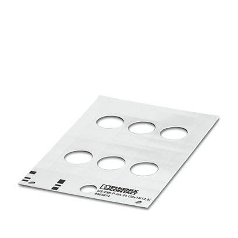Phoenix Contact White on White Cable Labels, 66 mm Length, 30 mm Width, 66 mm Label Length, 30 mm Label Width