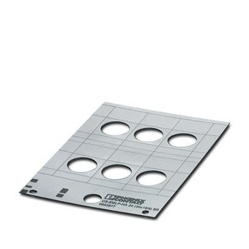 Phoenix Contact Silver on Silver Cable Labels, 66 mm Length, 30 mm Width, 66 mm Label Length, 30 mm Label Width