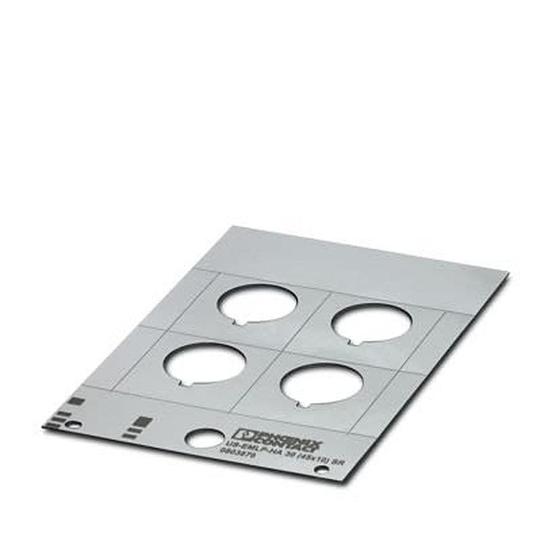Phoenix Contact Silver on Silver Cable Labels, 10 mm Length, 45 mm Width, 47.5 mm Label Length, 46 mm Label Width