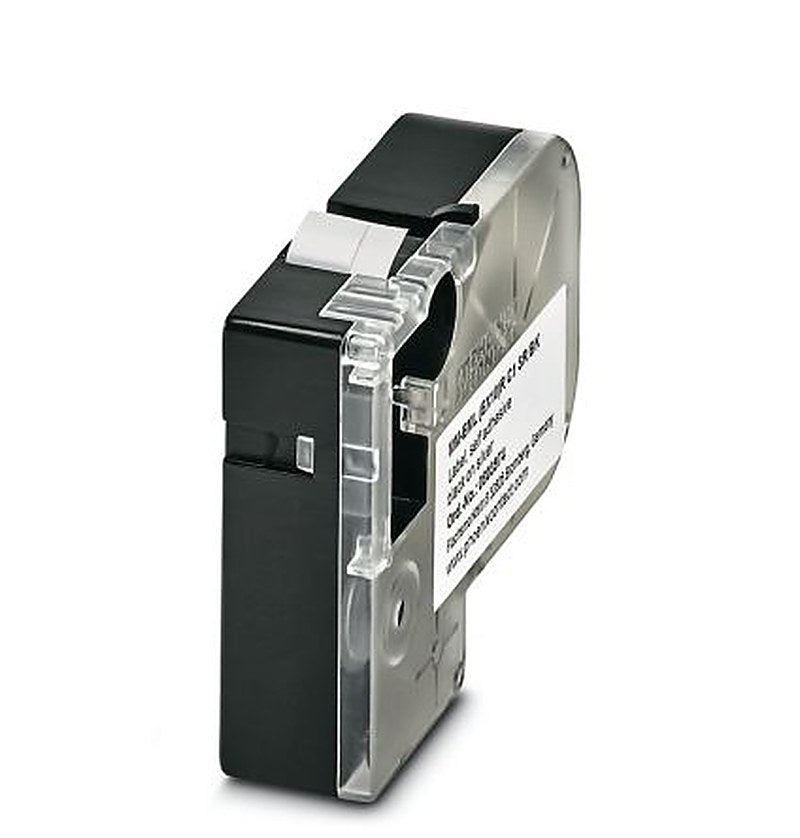 Phoenix Contact Black on Silver Label Printer Tape, 8 m Length, 10 mm Width, 8 m Label Length, 10 mm Label Width