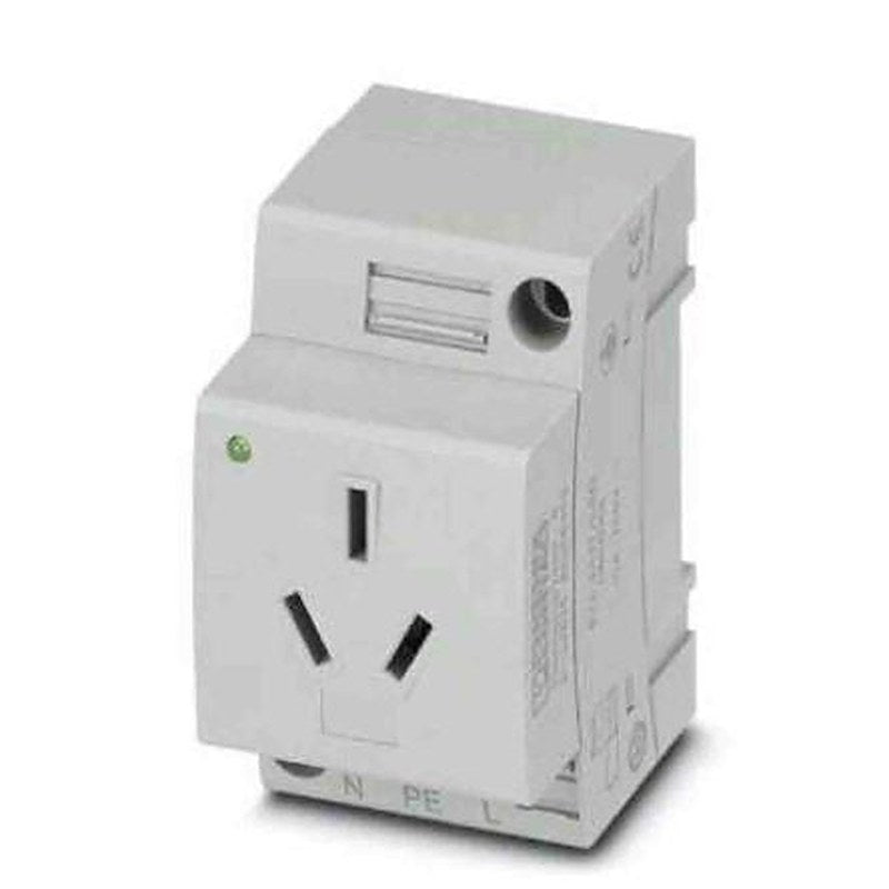Phoenix Contact China Mains Socket Grey, 10A, DIN Rail Polyamide, 250V, Screw