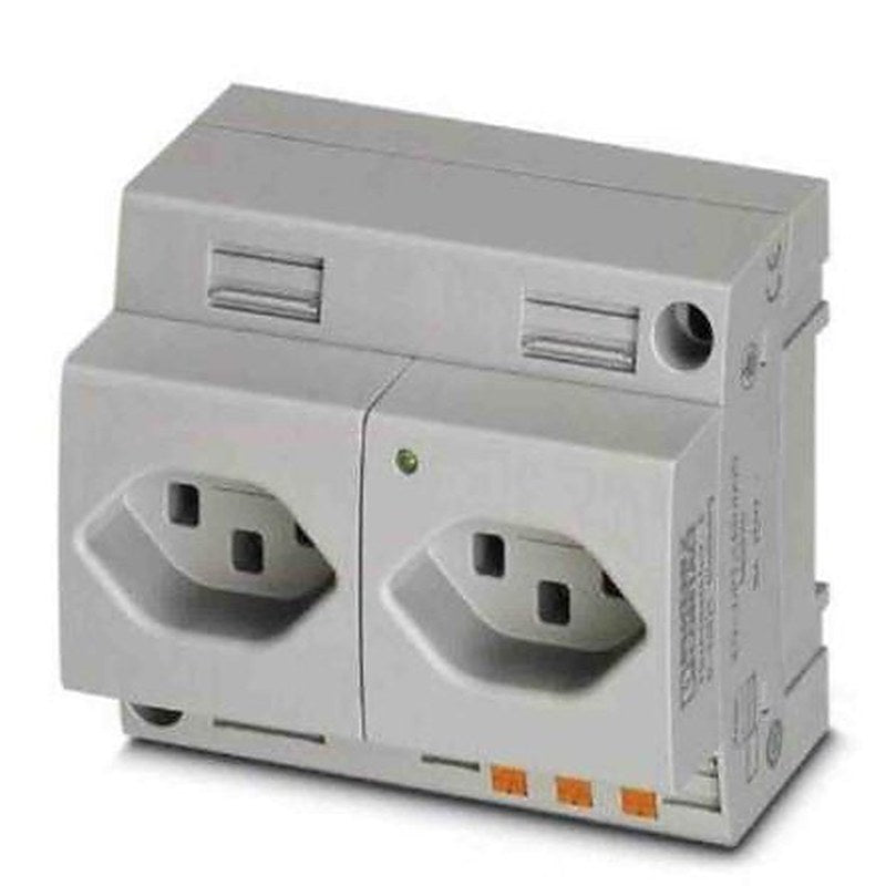 Phoenix Contact Switzerland Mains Socket Grey, 16A, DIN Rail Polyamide, 250V, Push-in