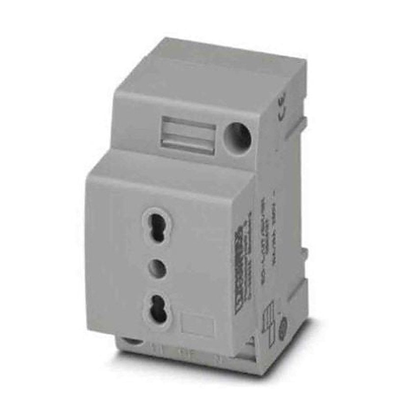 Phoenix Contact Italy Mains Socket Grey, 16A, DIN Rail Polyamide, 250V, Screw