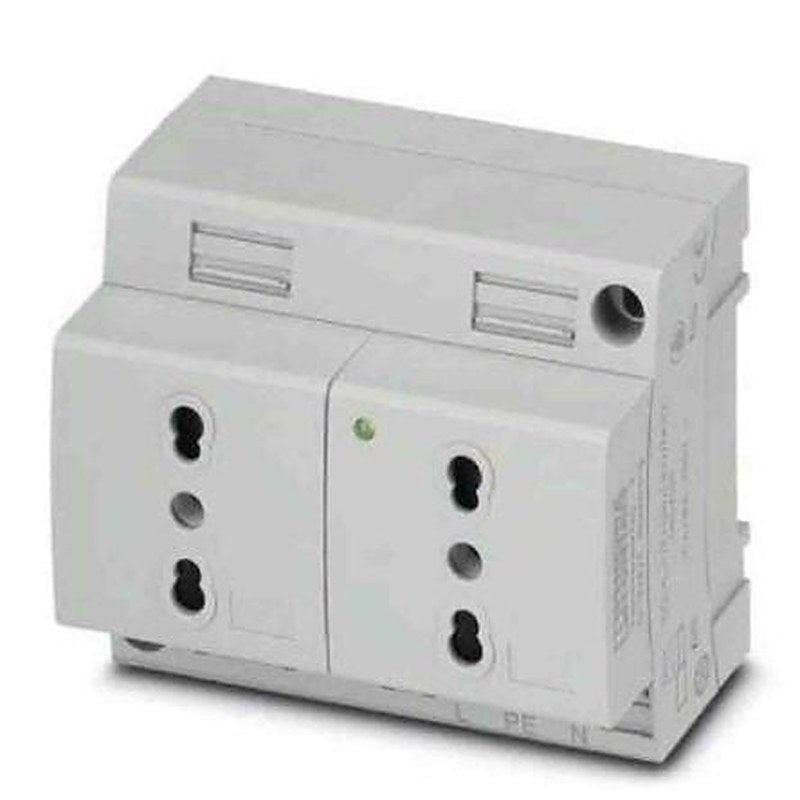 Phoenix Contact Italy Mains Socket Grey, 16A, DIN Rail Polyamide, 250V, Screw