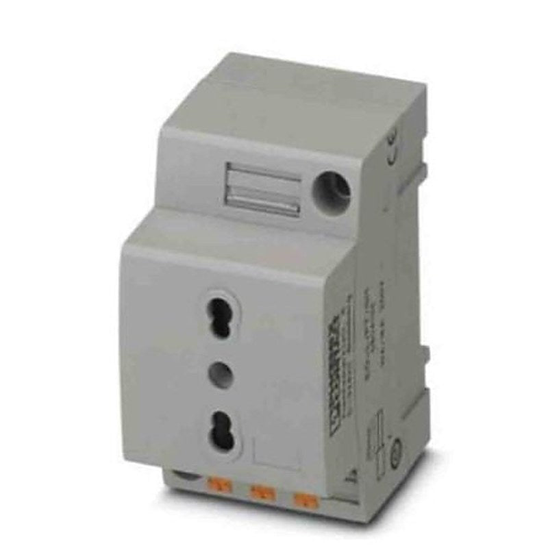 Phoenix Contact Italy Mains Socket Green, 16A, DIN Rail Polyamide, 250V, Push-in