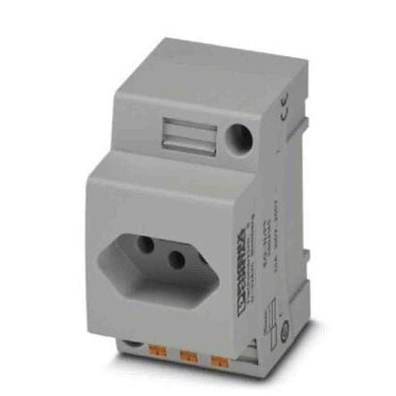 Phoenix Contact Brazil Mains Socket Grey, 10A, DIN Rail Polyamide, 250V, Push-in
