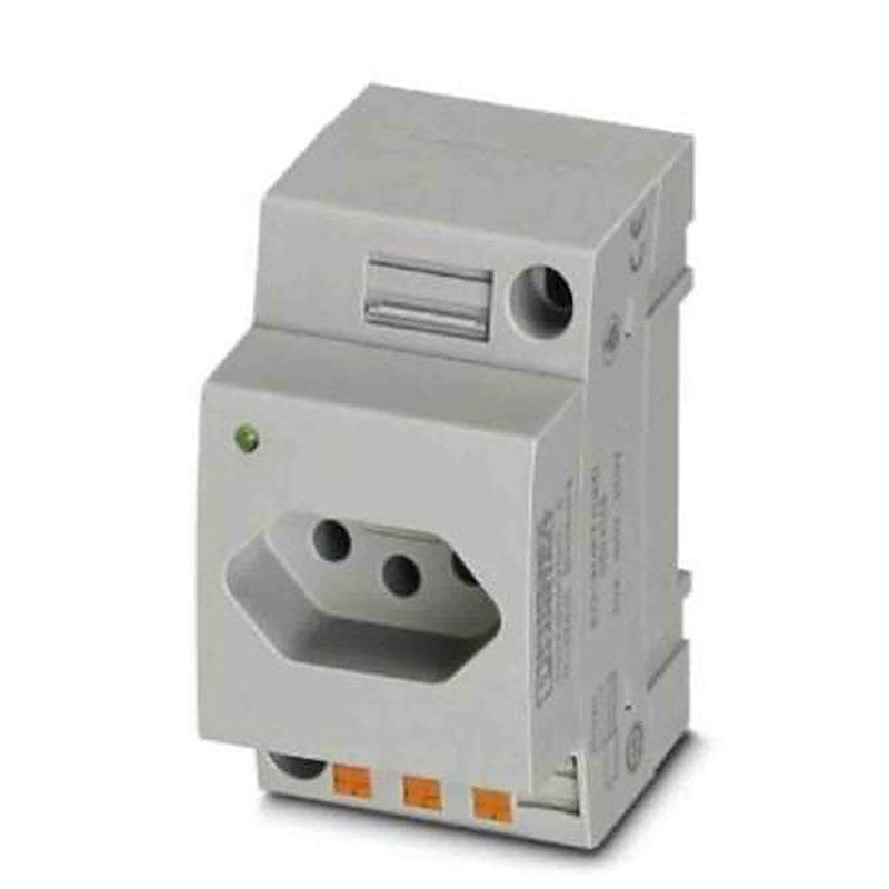 Phoenix Contact Brazil Mains Socket Grey, 10A, DIN Rail Polyamide, 250V, Push-in