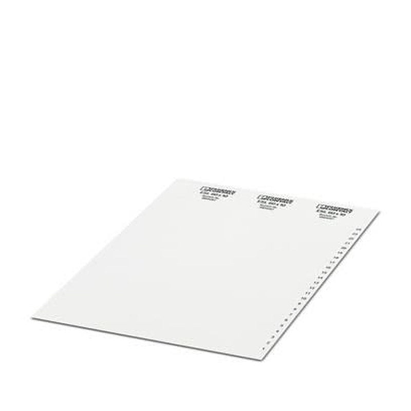 Phoenix Contact, ESL60 Polyester Foil Insert Strip for use with Terminal Strip Marker Carrier