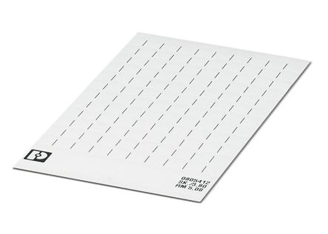 Phoenix Contact, SK5.08/3.8:UNBEDRUCKT Polyester Marker Label for use with Terminal Block