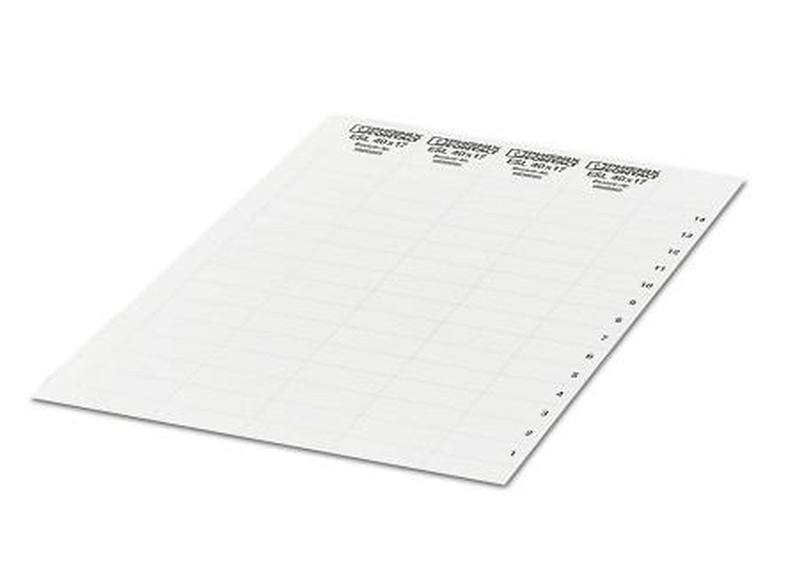 Phoenix Contact, ESL 40X17 Polyamide Marker Strip for use with Terminal Block