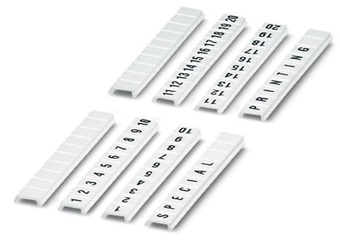 Phoenix Contact, ZBF 4/WH-100:UNBEDRUCKT Polyamide Zack Strip for use with Terminal Block