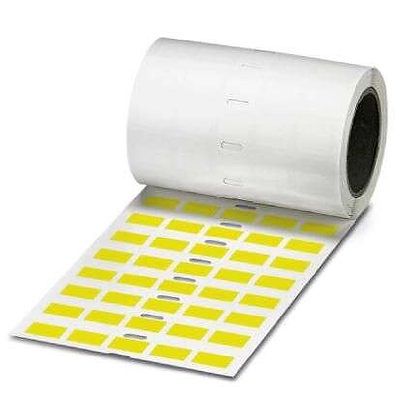 Phoenix Contact Black on Yellow Label, 9 m Length, 15 mm Width, 9 mm Label Length, 15 mm Label Width