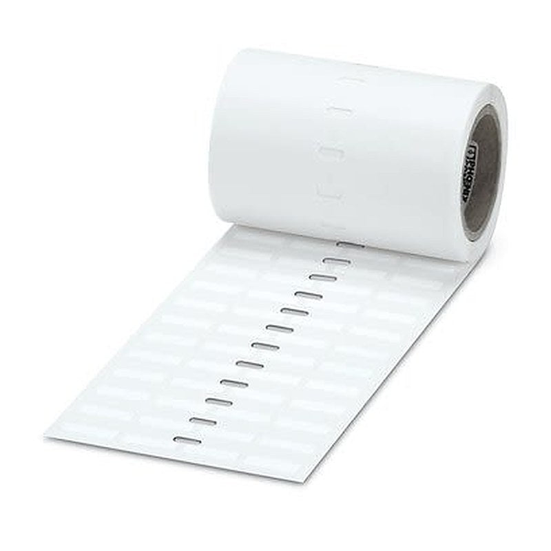 Phoenix Contact White on White Label, 19 mm Width, 6 mm Label Length, 19 mm Label Width