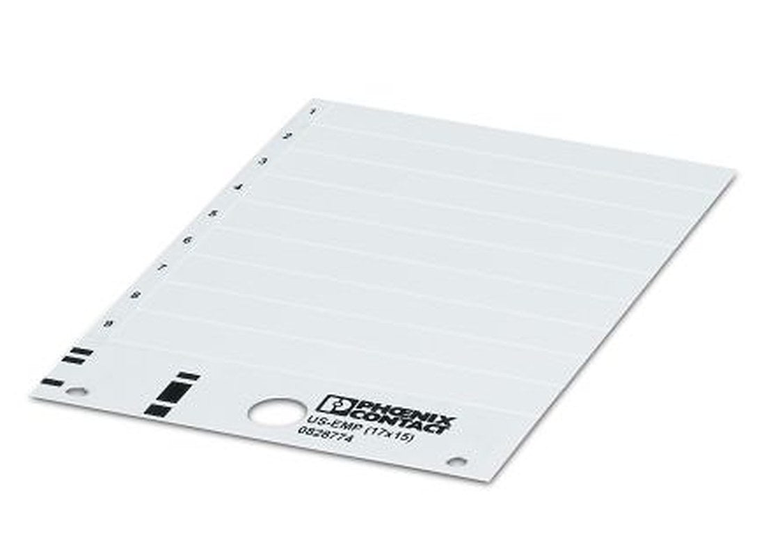 Phoenix Contact, US-EMP Plastic Terminal Block Marker for use with Terminal Block