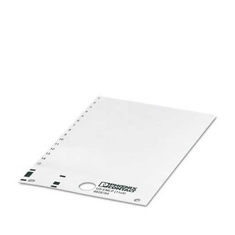 Phoenix Contact White on White Cable Labels, 9 mm Length, 1 mm Width, 9 mm Label Length, 11 mm Label Width