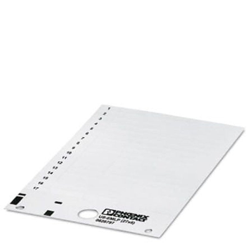 Phoenix Contact Panel Marker, 7.93 mm Length, 0.5 mm Height 0828797 White